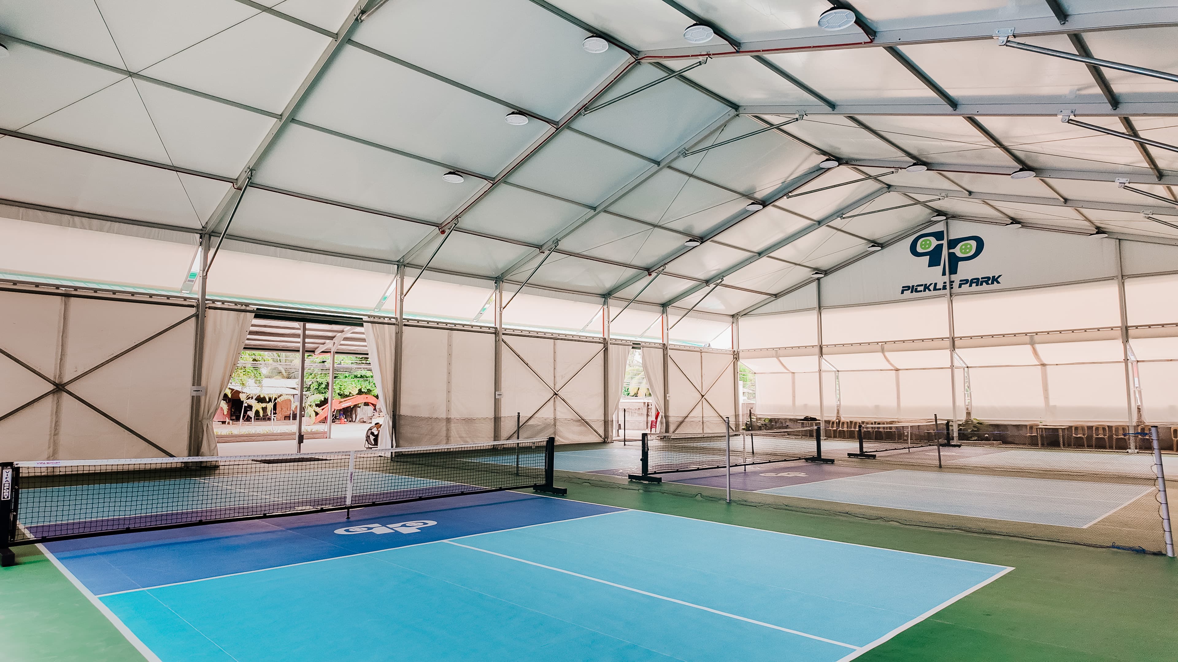 PicklePark indoor court interior